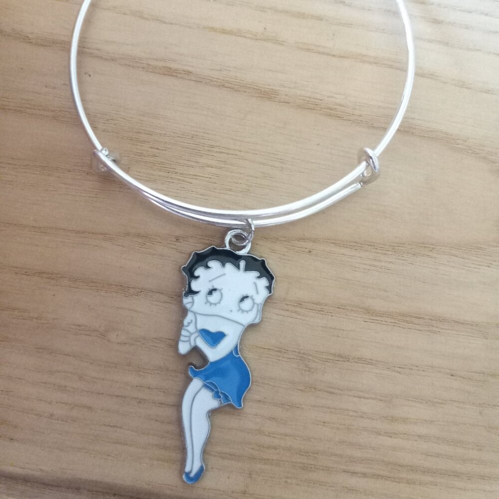 Betty Boop Charm Bracelet Gift Character Jewelry